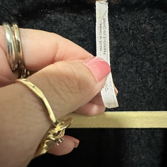 Free People Women's Black Open Phantom Cardigan Sweater EUC Size Small - Picture 6 of 6